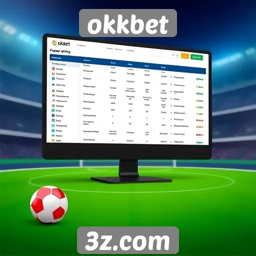 Análise da interface do site okkbet